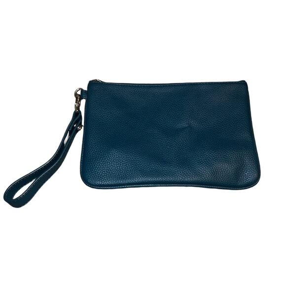 Thirty-One Rubie Mini Pebbled Wristlet - Teal - Picture 2 of 3